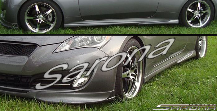 Custom Hyundai Genesis Coupe  Side Skirts (2009 - 2013) - Call for price (Part #HY-008-SS)